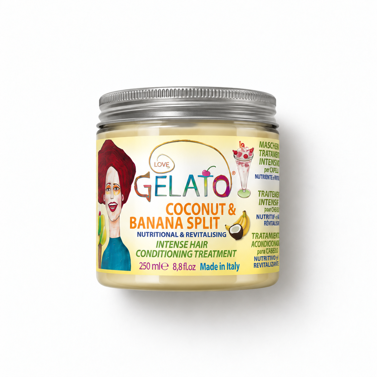Поживна маска "Бананово-кокосовий коктейль" BES Gelato Coconut banana — 250 мл