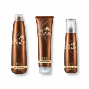 Solaire BES Акційний набір для догляду за волоссям влітку — 300 ml + 180 ml + 150 ml